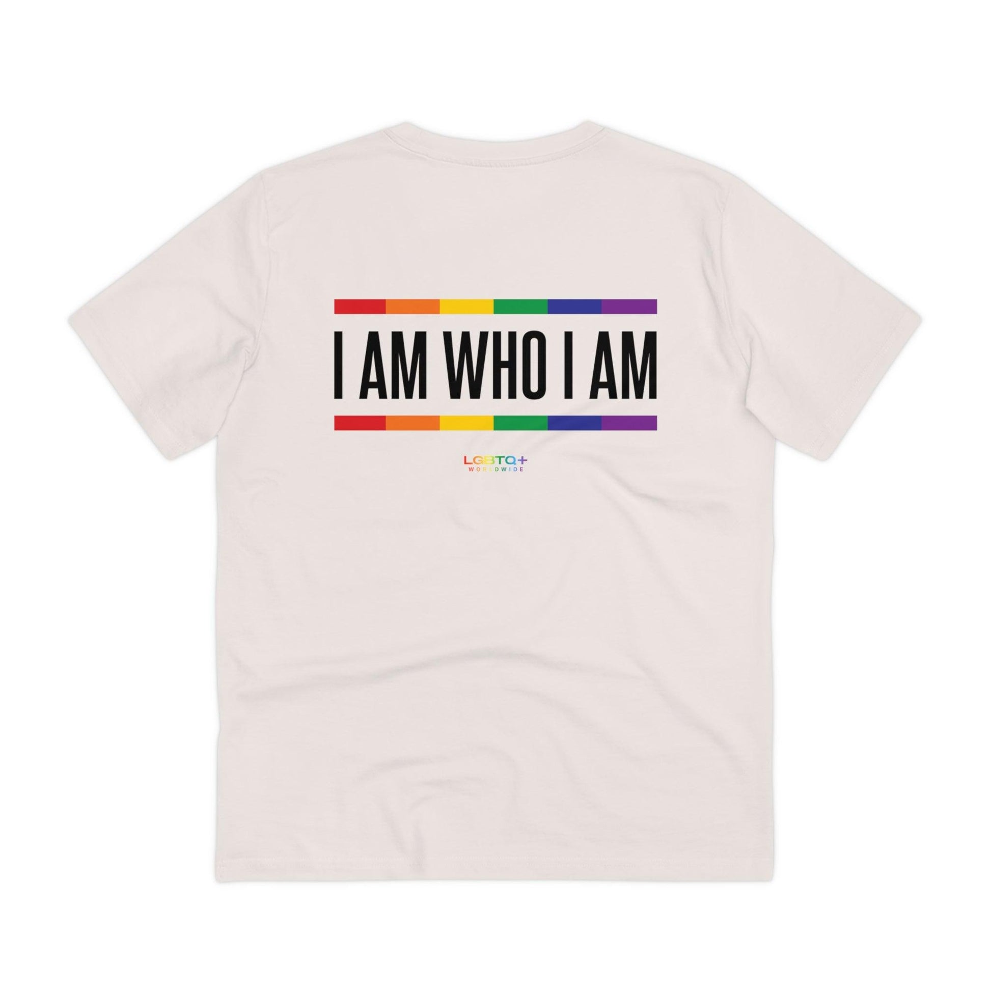 LGBTQWorldwide - ,,I AM WHO I AM'' Clothing, Cotton, Crew neck, DTG, Eco-friendly, Men's Clothing, Organic, Recycled, Regular fit, Sustainable, T-shirts, Unisex, Valentine's Day Picks, Vegan, Women's Clothing lgbtq Bekleidung Accessoires unisex Zubehör