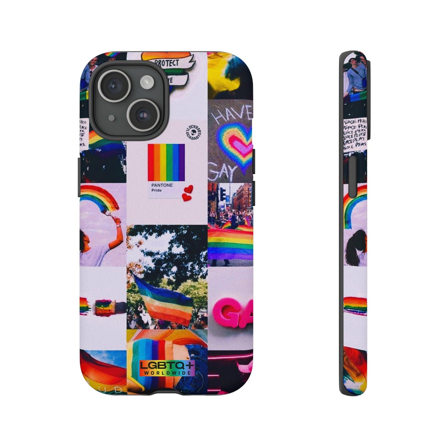 LGBTQWorldwide - ,,REGENBOGEN" Doppelgehäuse Handyhülle Accessories, Glossy, iPhone Cases, Matte, Phone accessory, Phone Cases, Samsung Cases, Thermo, Valentine's Day Picks lgbtq Bekleidung Accessoires unisex Zubehör