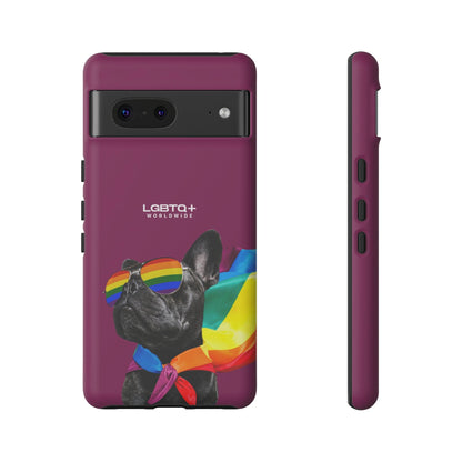 LGBTQWorldwide - ,,GLÜCKLICHER HUND" Doppelgehäuse Handyhülle Accessories, Glossy, iPhone Cases, Matte, Phone accessory, Phone Cases, Samsung Cases, Thermo, Valentine's Day Picks lgbtq Bekleidung Accessoires unisex Zubehör