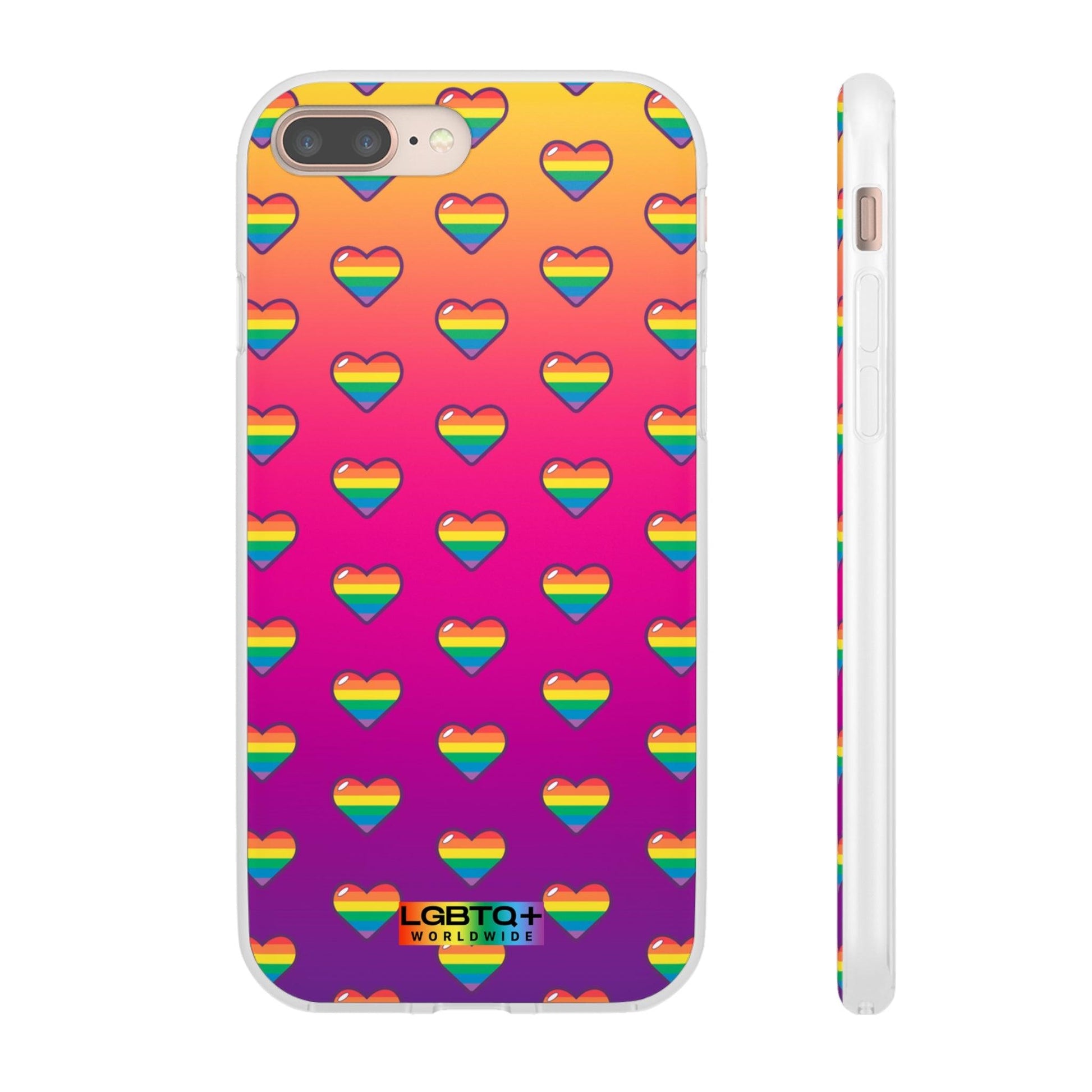 LGBTQWorldwide - ,,HERZEN" Flexible Handyhülle Accessories, Case, iPhone, iPhone Cases, Phone accessory, Phone Cases, Samsung Cases, silikon, Valentine's Day promotion lgbtq Bekleidung Accessoires unisex Zubehör