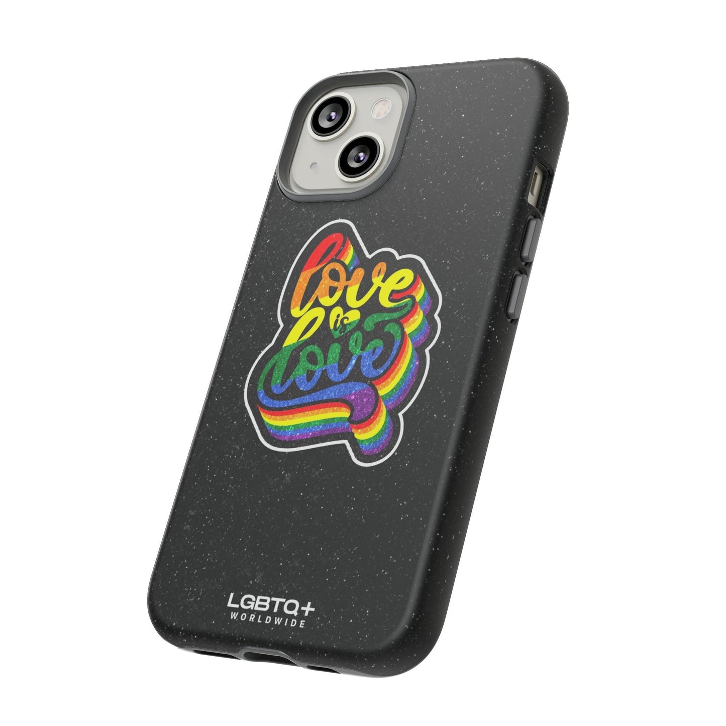 LGBTQWorldwide - ,,LOVE IS LOVE" Doppelgehäuse Handyhülle Accessories, Glossy, iPhone Cases, Matte, Phone accessory, Phone Cases, Samsung Cases, Thermo, Valentine's Day Picks lgbtq Bekleidung Accessoires unisex Zubehör