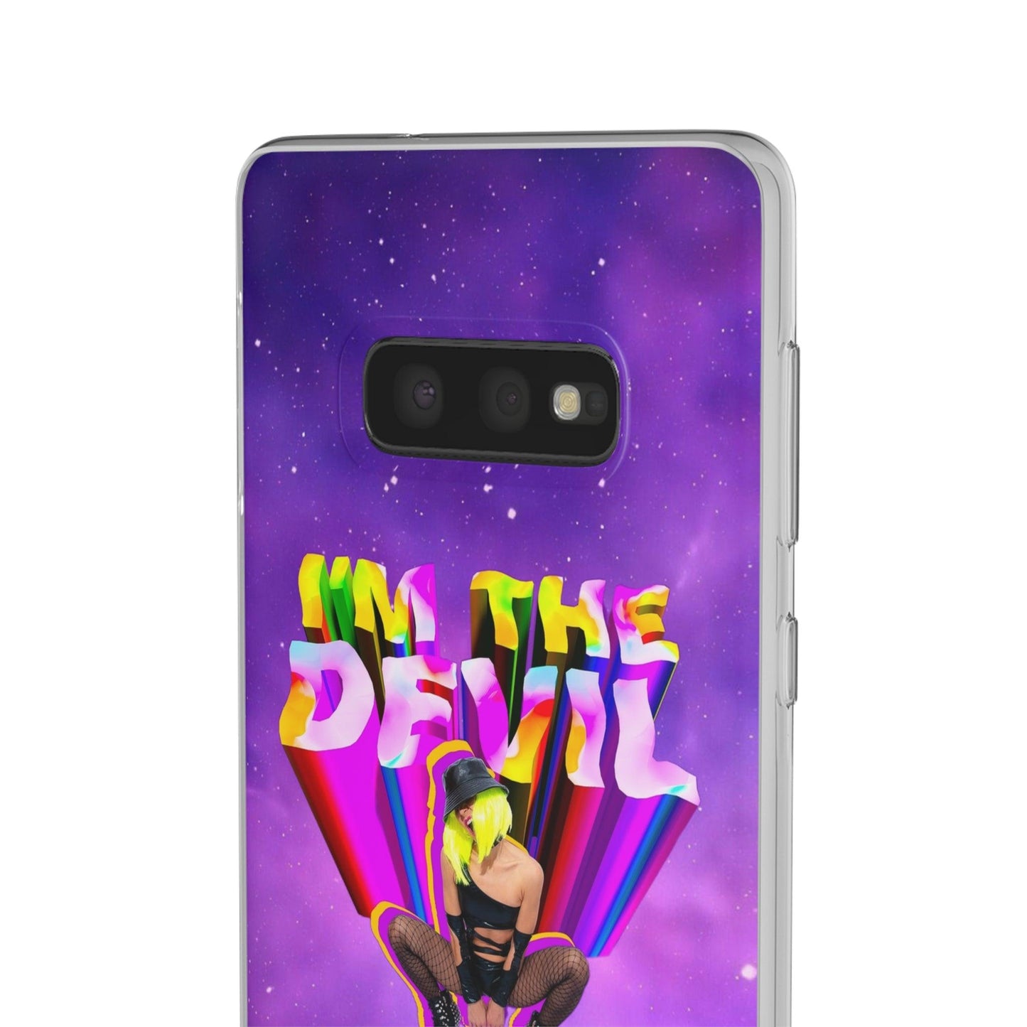 LGBTQWorldwide - ,,I AM THE DEVIL" Flexible Handyhülle Accessories, Case, iPhone, iPhone Cases, Phone accessory, Phone Cases, Samsung Cases, silikon, Valentine's Day promotion lgbtq Bekleidung Accessoires unisex Zubehör