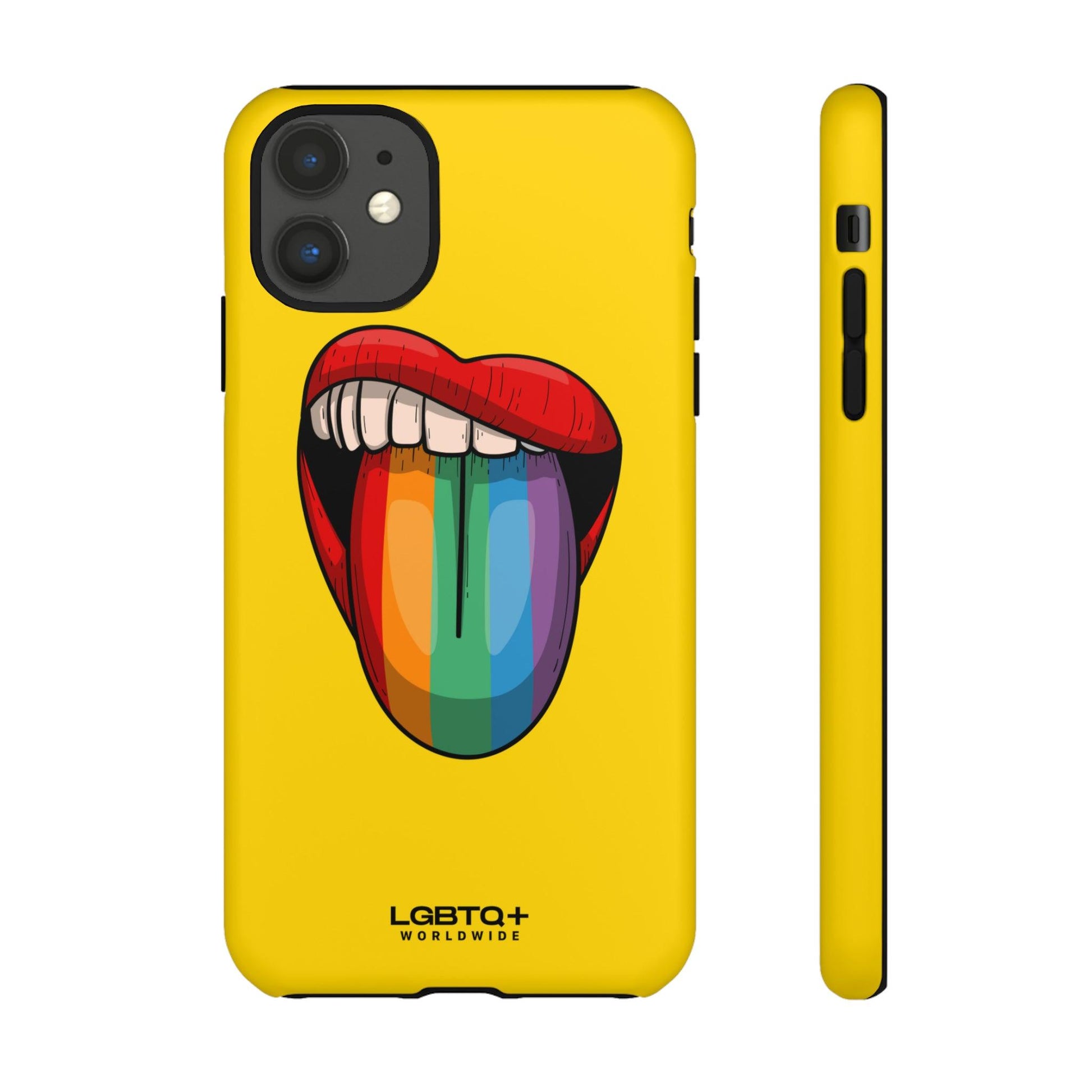 LGBTQWorldwide - ,,ZUNGE" Doppelgehäuse Handyhülle Accessories, Glossy, iPhone Cases, Matte, Phone accessory, Phone Cases, Samsung Cases, Thermo, Valentine's Day Picks lgbtq Bekleidung Accessoires unisex Zubehör