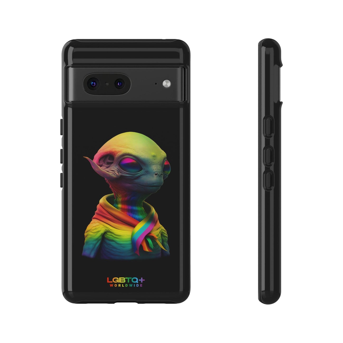 LGBTQWorldwide - ,,ALIEN" Doppelgehäuse Handyhülle Accessories, Glossy, iPhone Cases, Matte, Phone accessory, Phone Cases, Samsung Cases, tough, Valentine's Day Picks lgbtq Bekleidung Accessoires unisex Zubehör