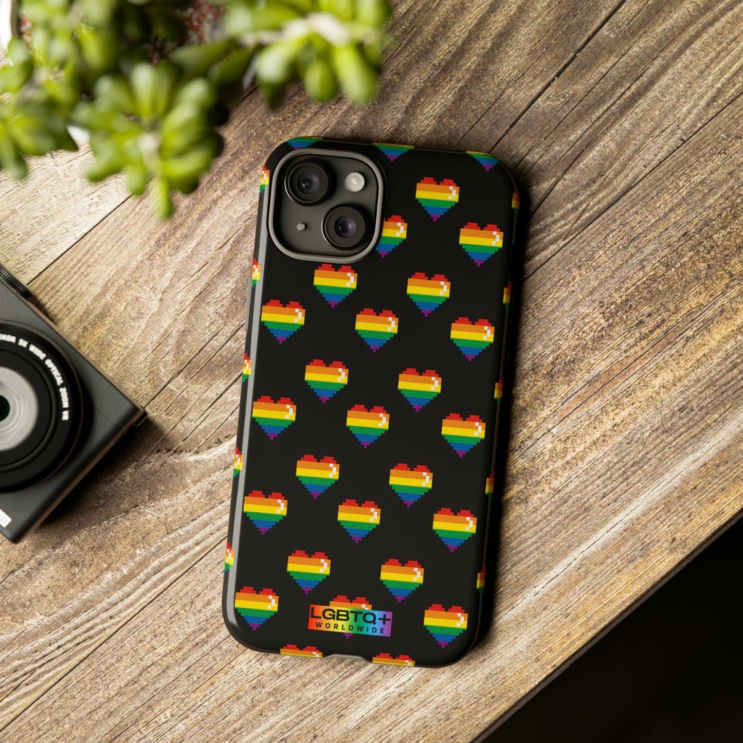 LGBTQWorldwide - ,,COMIC HERZEN" Doppelgehäuse Handyhülle Accessories, Glossy, iPhone Cases, Matte, Phone accessory, Phone Cases, Samsung Cases, Thermo, Valentine's Day Picks lgbtq Bekleidung Accessoires unisex Zubehör