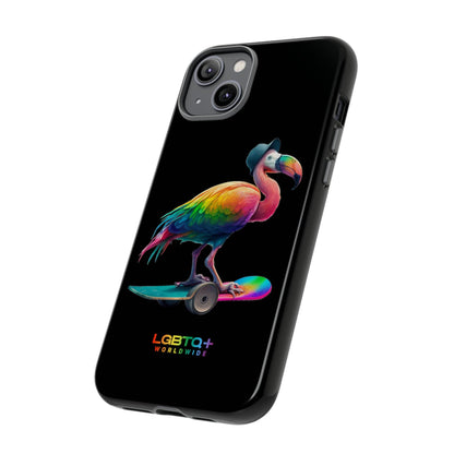 LGBTQWorldwide - ,,FLAMINGO" Doppelgehäuse Handyhülle Accessories, Glossy, iPhone Cases, Matte, Phone accessory, Phone Cases, Samsung Cases, tough, Valentine's Day Picks lgbtq Bekleidung Accessoires unisex Zubehör