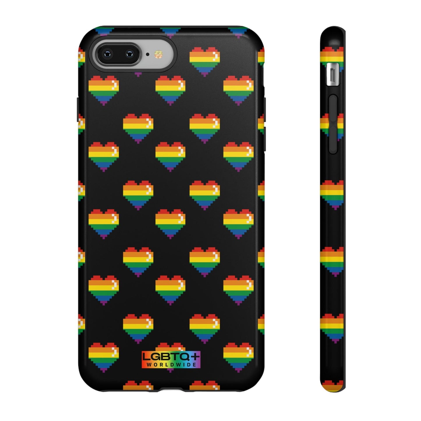 LGBTQWorldwide - ,,COMIC HERZEN" Doppelgehäuse Handyhülle Accessories, Glossy, iPhone Cases, Matte, Phone accessory, Phone Cases, Samsung Cases, Thermo, Valentine's Day Picks lgbtq Bekleidung Accessoires unisex Zubehör