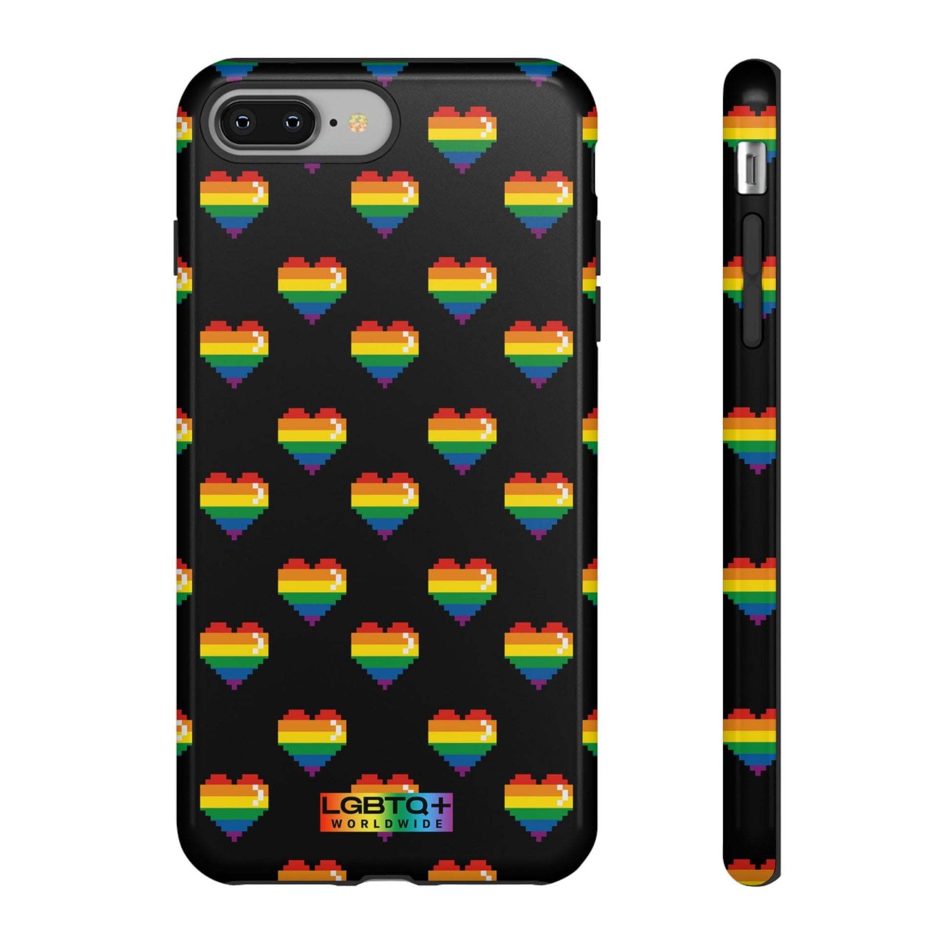 LGBTQWorldwide - ,,COMIC HERZEN" Doppelgehäuse Handyhülle Accessories, Glossy, iPhone Cases, Matte, Phone accessory, Phone Cases, Samsung Cases, Thermo, Valentine's Day Picks lgbtq Bekleidung Accessoires unisex Zubehör