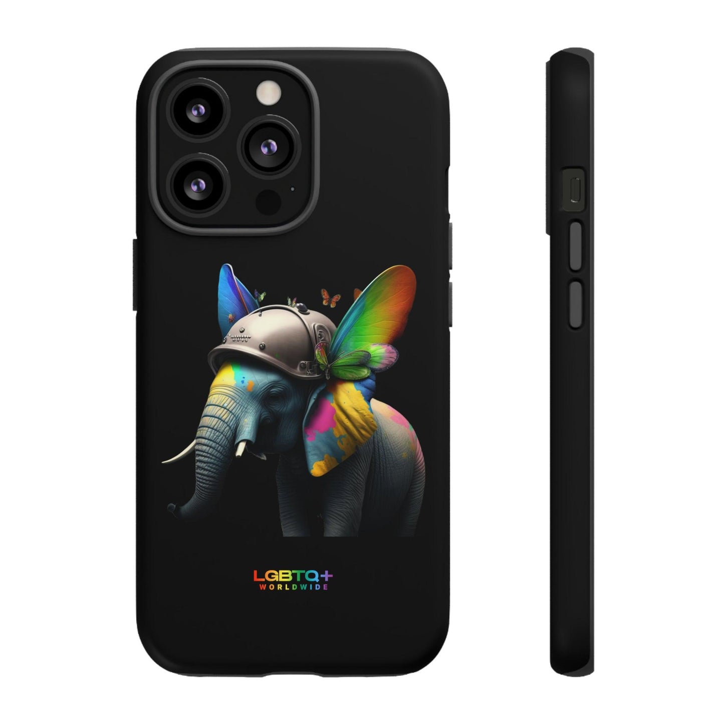 LGBTQWorldwide - ,,ELEFANT" Doppelgehäuse Handyhülle Accessories, Glossy, iPhone Cases, Matte, Phone accessory, Phone Cases, Samsung Cases, tough, Valentine's Day Picks lgbtq Bekleidung Accessoires unisex Zubehör