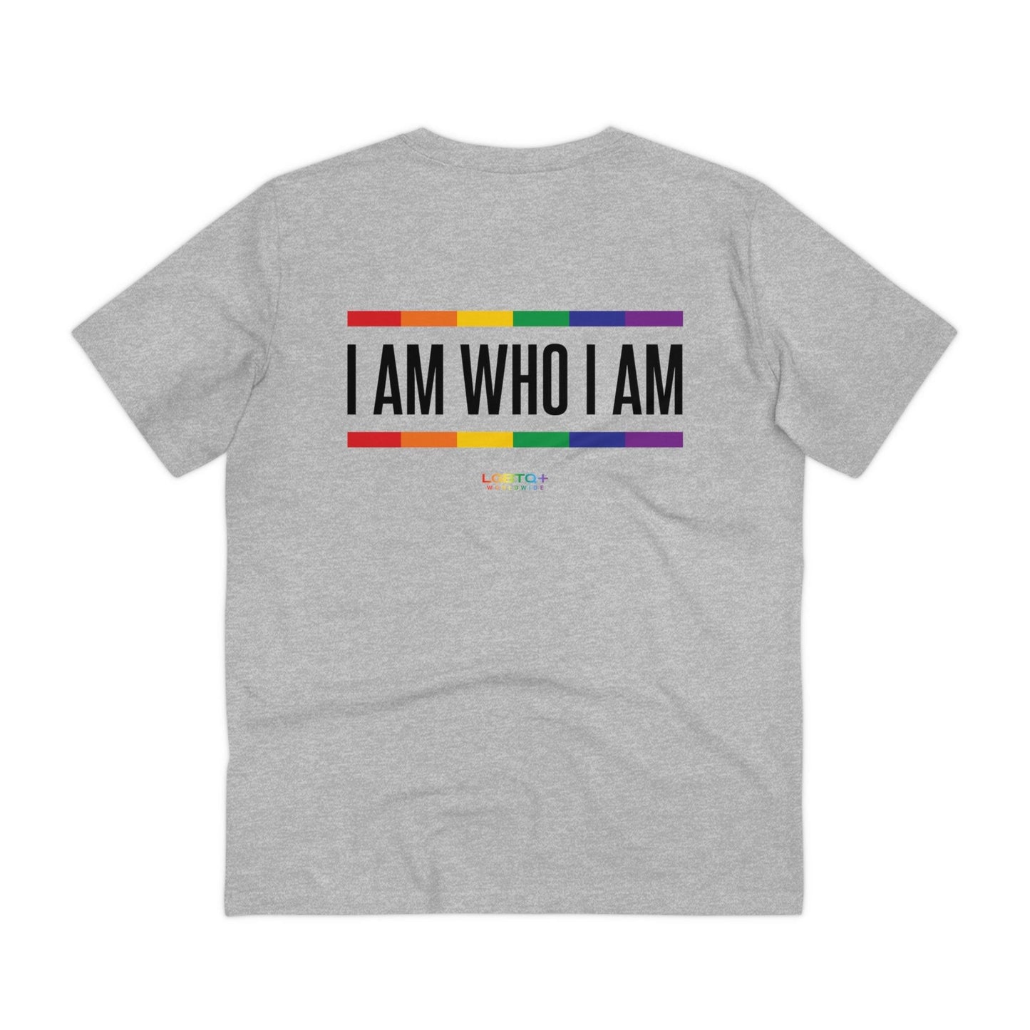 LGBTQWorldwide - ,,I AM WHO I AM'' Clothing, Cotton, Crew neck, DTG, Eco-friendly, Men's Clothing, Organic, Recycled, Regular fit, Sustainable, T-shirts, Unisex, Valentine's Day Picks, Vegan, Women's Clothing lgbtq Bekleidung Accessoires unisex Zubehör