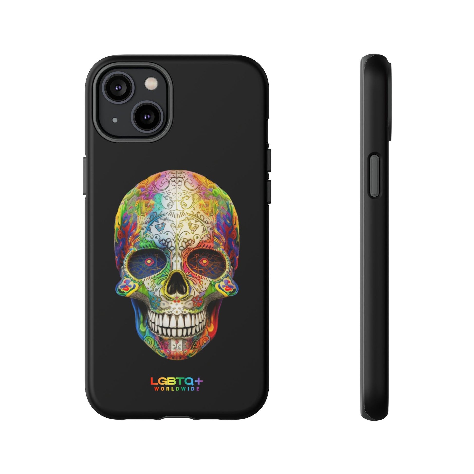 LGBTQWorldwide - ,,SKULL HEAD" Doppelgehäuse Handyhülle Accessories, Glossy, iPhone Cases, Matte, Phone accessory, Phone Cases, Samsung Cases, tough, Valentine's Day Picks lgbtq Bekleidung Accessoires unisex Zubehör