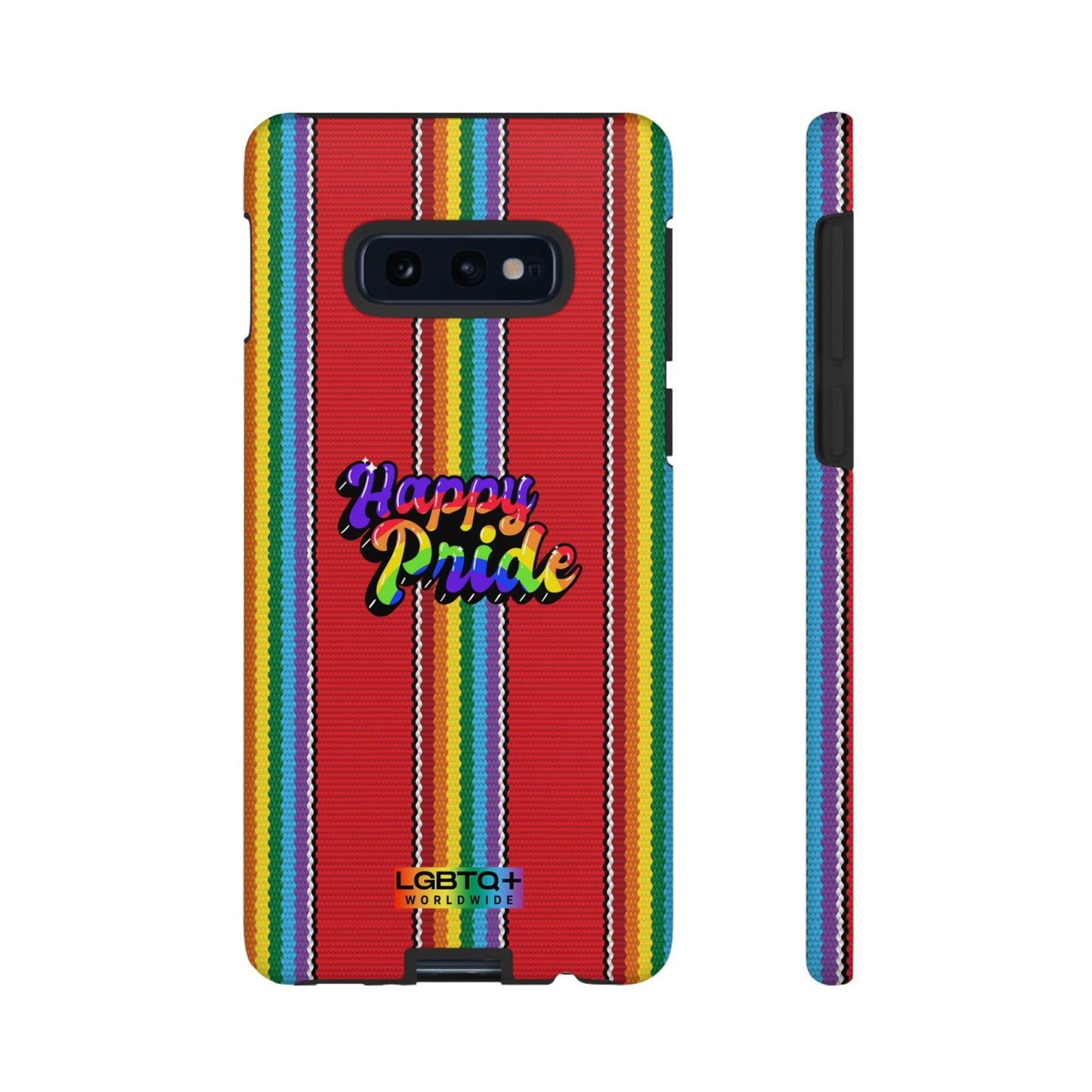 LGBTQWorldwide - ,,HAPPY PRIDE" Doppelgehäuse Handyhülle Accessories, Glossy, iPhone Cases, Matte, Phone accessory, Phone Cases, Samsung Cases, Thermo, Valentine's Day Picks lgbtq Bekleidung Accessoires unisex Zubehör