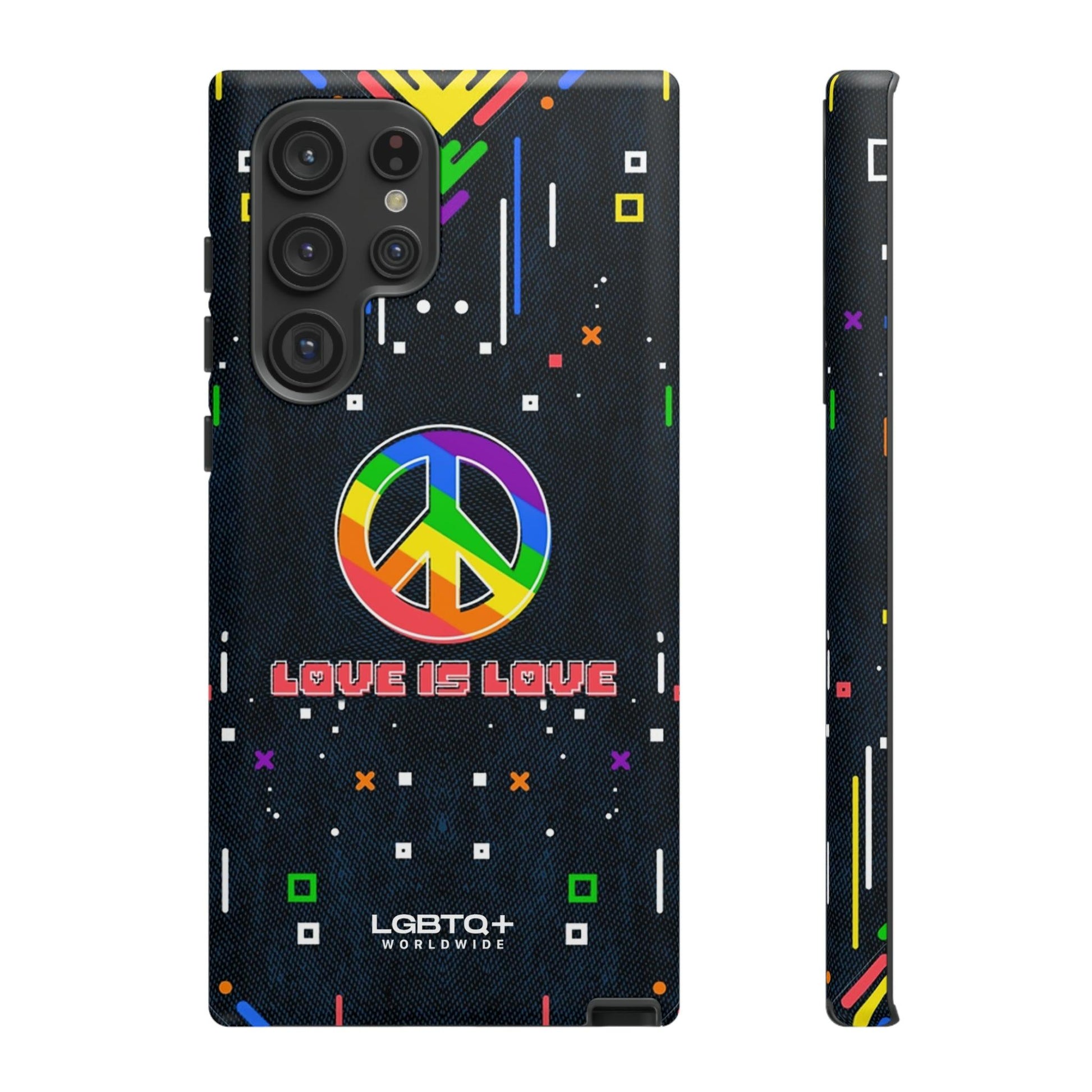 LGBTQWorldwide - ,,PEACE" Doppelgehäuse Handyhülle Accessories, Glossy, iPhone Cases, Matte, Phone accessory, Phone Cases, Samsung Cases, Thermo, Valentine's Day Picks lgbtq Bekleidung Accessoires unisex Zubehör