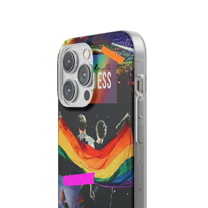 LGBTQWorldwide - ,,KINDNESS" Flexible Handyhülle Accessories, Case, iPhone, iPhone Cases, Phone accessory, Phone Cases, Samsung Cases, silikon, Valentine's Day promotion lgbtq Bekleidung Accessoires unisex Zubehör