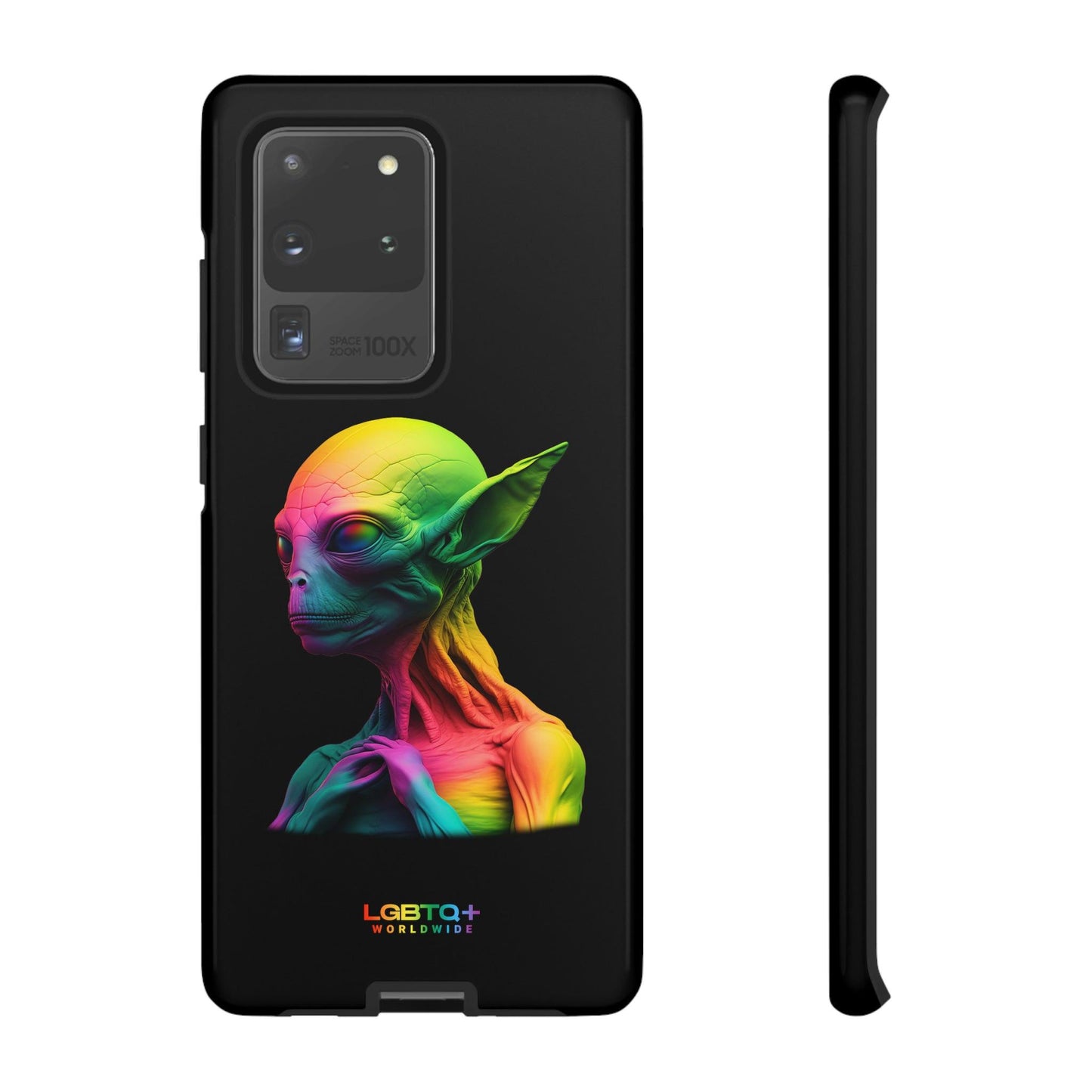 LGBTQWorldwide - ,,ALIEN" Doppelgehäuse Handyhülle Accessories, Glossy, iPhone Cases, Matte, Phone accessory, Phone Cases, Samsung Cases, tough, Valentine's Day Picks lgbtq Bekleidung Accessoires unisex Zubehör