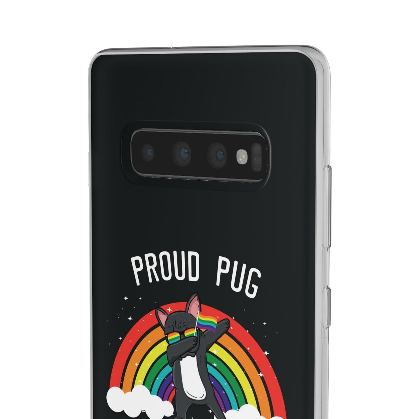 LGBTQWorldwide - ,,PROUD PUG" Flexible Handyhülle Accessories, Case, iPhone, iPhone Cases, Phone accessory, Phone Cases, Samsung Cases, silikon, Valentine's Day promotion lgbtq Bekleidung Accessoires unisex Zubehör