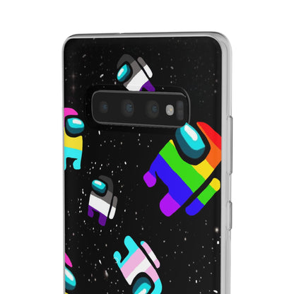 LGBTQWorldwide - ,,IMPOSTER" Flexible Handyhülle Accessories, Case, iPhone, iPhone Cases, Phone accessory, Phone Cases, Samsung Cases, silikon, Valentine's Day promotion lgbtq Bekleidung Accessoires unisex Zubehör