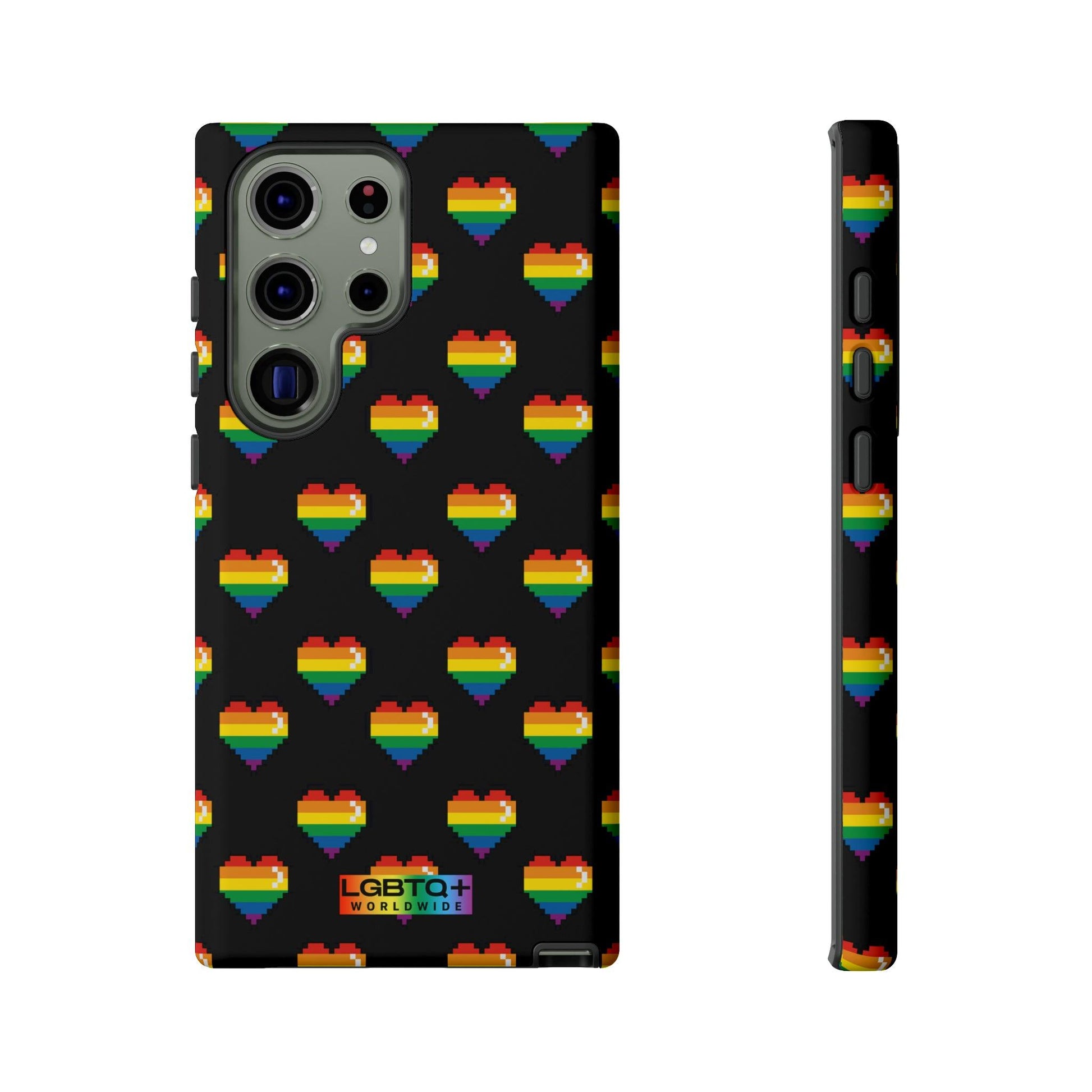 LGBTQWorldwide - ,,COMIC HERZEN" Doppelgehäuse Handyhülle Accessories, Glossy, iPhone Cases, Matte, Phone accessory, Phone Cases, Samsung Cases, Thermo, Valentine's Day Picks lgbtq Bekleidung Accessoires unisex Zubehör