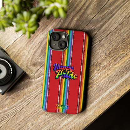 LGBTQWorldwide - ,,HAPPY PRIDE" Doppelgehäuse Handyhülle Accessories, Glossy, iPhone Cases, Matte, Phone accessory, Phone Cases, Samsung Cases, Thermo, Valentine's Day Picks lgbtq Bekleidung Accessoires unisex Zubehör