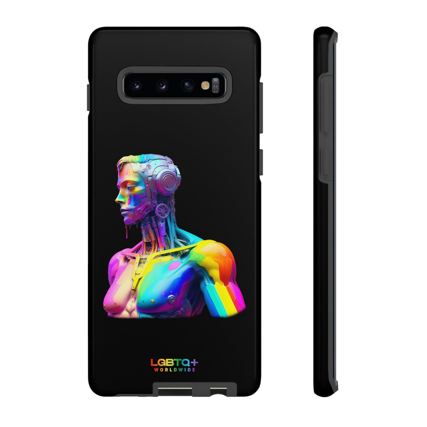 LGBTQWorldwide - ,,ZUKÜNFTIGER ROBOTER" Doppelgehäuse Handyhülle Accessories, Glossy, iPhone Cases, Matte, Phone accessory, Phone Cases, Samsung Cases, tough, Valentine's Day Picks lgbtq Bekleidung Accessoires unisex Zubehör