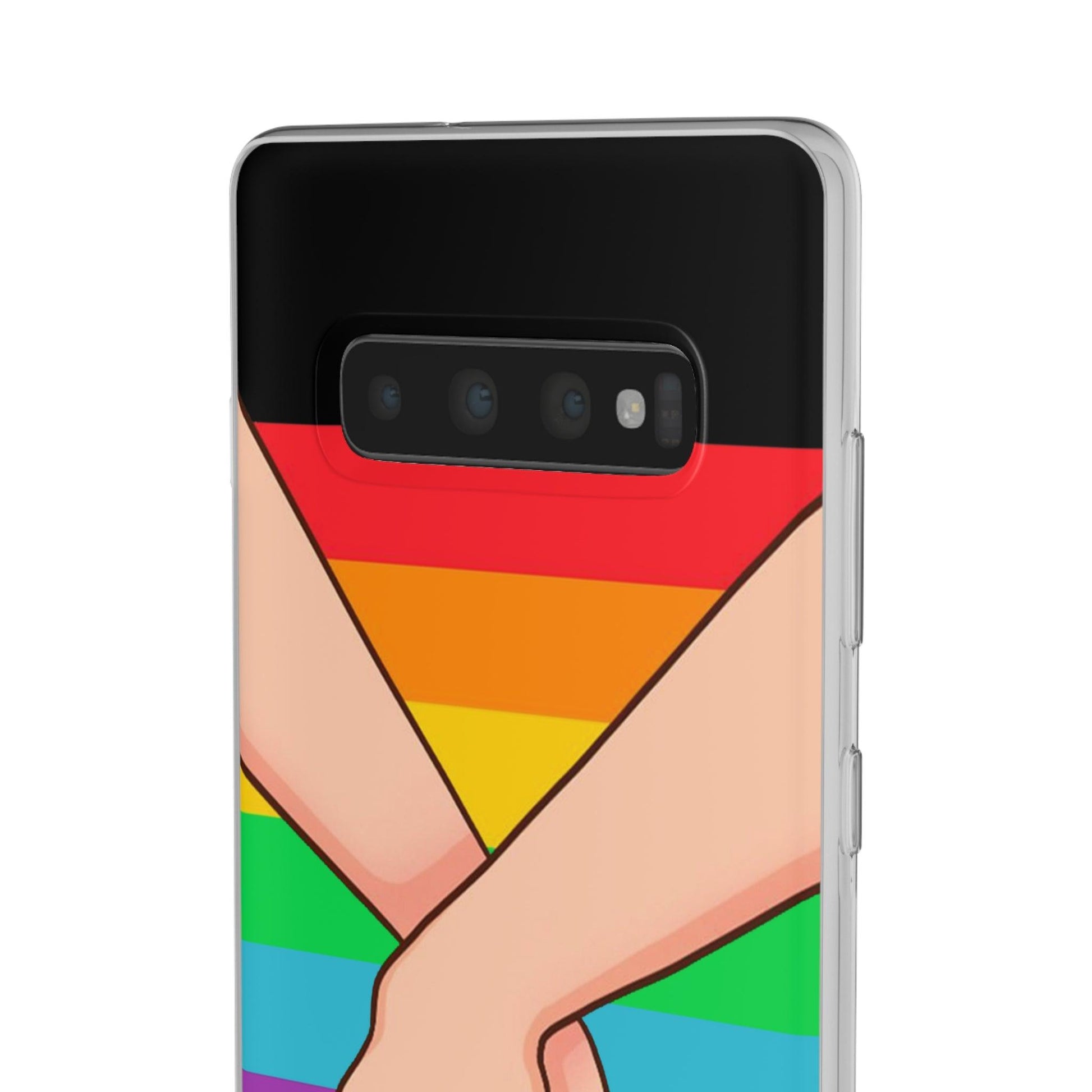 LGBTQWorldwide - ,,TOGETHER PRIDE" Flexible Handyhülle Accessories, Case, iPhone, iPhone Cases, Phone accessory, Phone Cases, Samsung Cases, silikon, Valentine's Day promotion lgbtq Bekleidung Accessoires unisex Zubehör