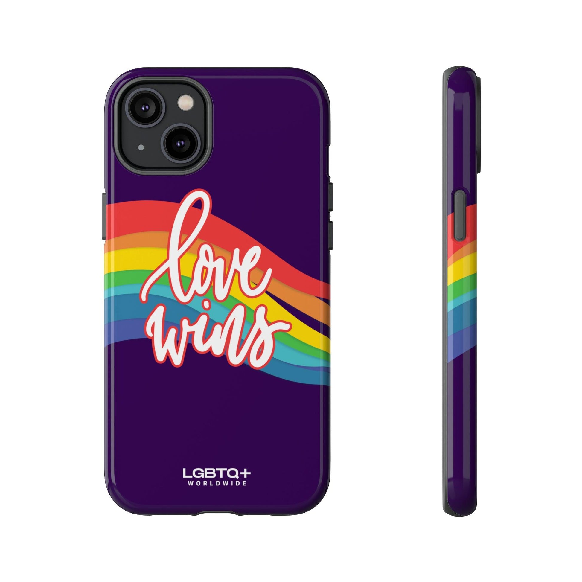 LGBTQWorldwide - ,,LIEBE GEWINNT" Doppelgehäuse Handyhülle Accessories, Glossy, iPhone Cases, Matte, Phone accessory, Phone Cases, Samsung Cases, Thermo, Valentine's Day Picks lgbtq Bekleidung Accessoires unisex Zubehör