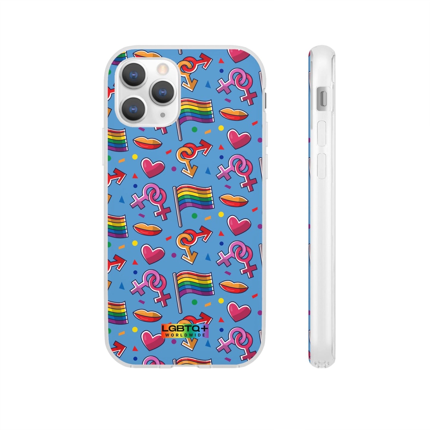 LGBTQWorldwide - ,,FLAGGEN" Flexible Handyhülle Accessories, Case, iPhone, iPhone Cases, Phone accessory, Phone Cases, Samsung Cases, silikon, Valentine's Day promotion lgbtq Bekleidung Accessoires unisex Zubehör