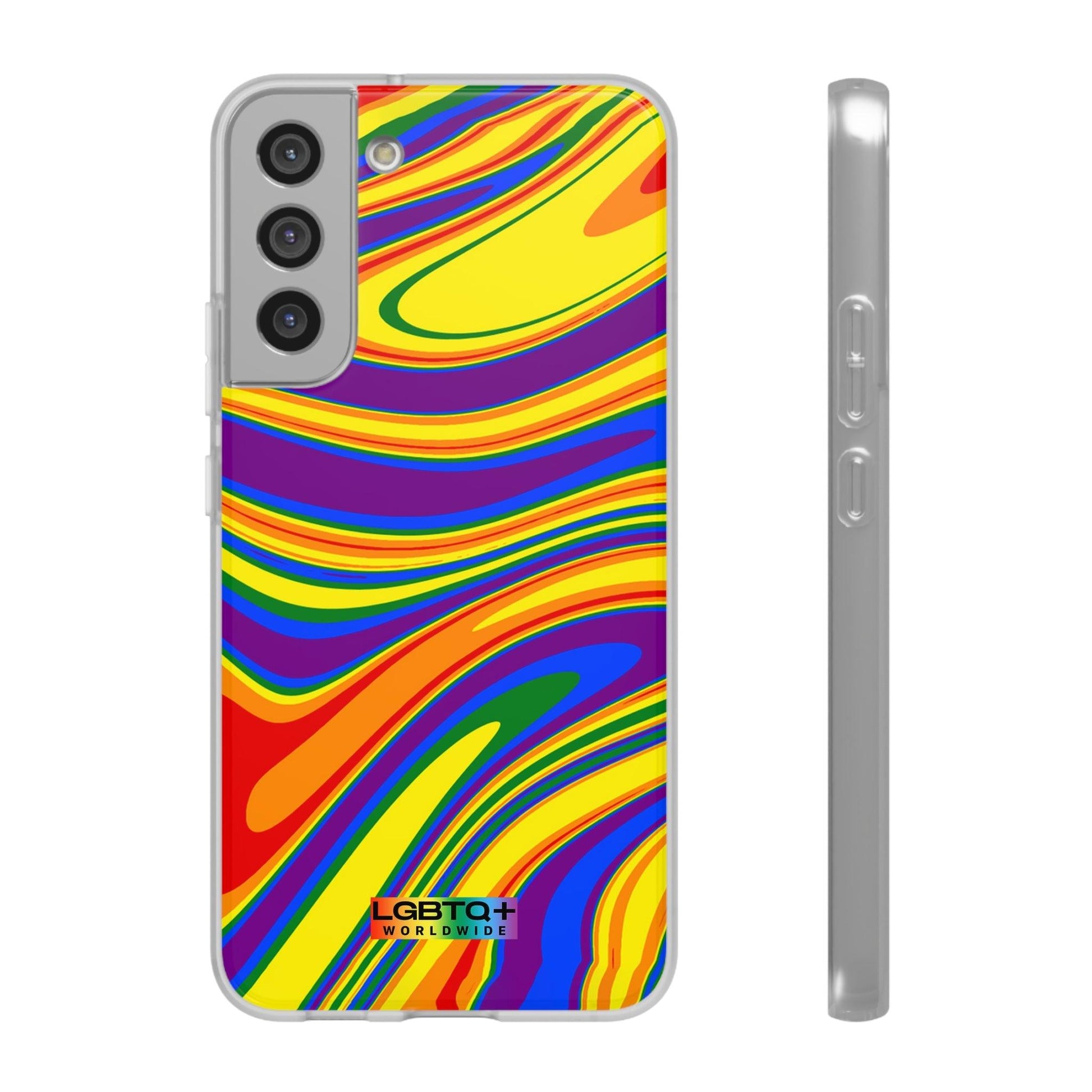 LGBTQWorldwide - ,,FARBEN" Flexible Handyhülle Accessories, Case, iPhone, iPhone Cases, Phone accessory, Phone Cases, Samsung Cases, silikon, Valentine's Day promotion lgbtq Bekleidung Accessoires unisex Zubehör