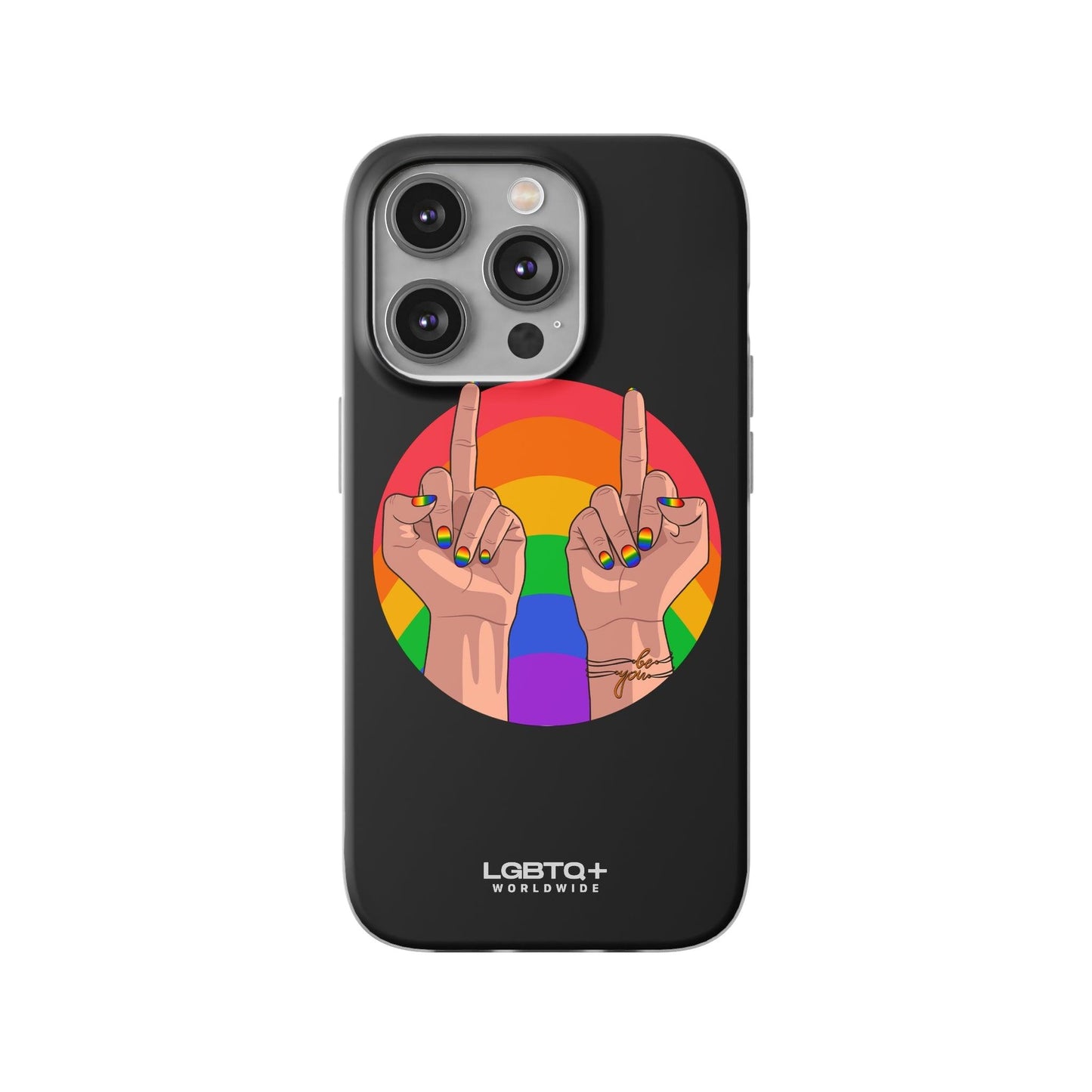 LGBTQWorldwide - ,,GIVE A FUCK" Flexible Handyhülle Accessories, Case, iPhone, iPhone Cases, Phone accessory, Phone Cases, Samsung Cases, silikon, Valentine's Day promotion lgbtq Bekleidung Accessoires unisex Zubehör