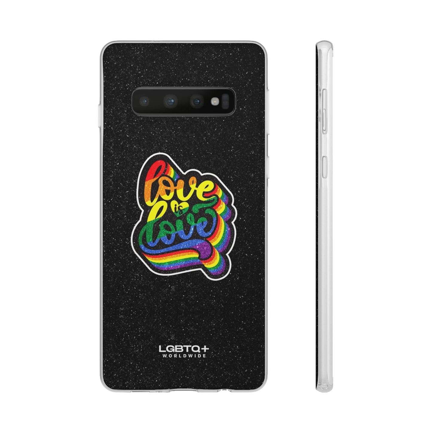 LGBTQWorldwide - ,,LIEBE IST LIEBE" Flexible Handyhülle Accessories, Case, iPhone, iPhone Cases, Phone accessory, Phone Cases, Samsung Cases, Valentine's Day promotion lgbtq Bekleidung Accessoires unisex Zubehör