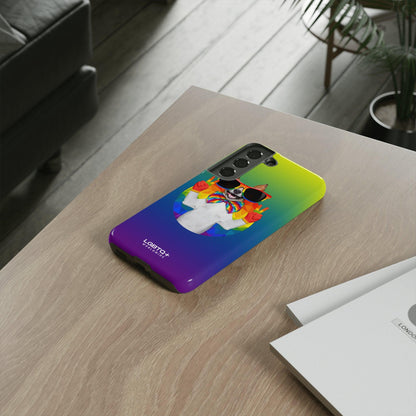 LGBTQWorldwide - ,,GLÜCKLICHER HUND" Doppelgehäuse Handyhülle Accessories, Glossy, iPhone Cases, Matte, Phone accessory, Phone Cases, Samsung Cases, Thermo, Valentine's Day Picks lgbtq Bekleidung Accessoires unisex Zubehör