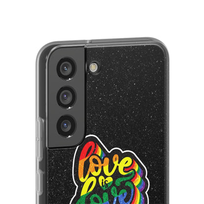 LGBTQWorldwide - ,,LIEBE IST LIEBE" Flexible Handyhülle Accessories, Case, iPhone, iPhone Cases, Phone accessory, Phone Cases, Samsung Cases, Valentine's Day promotion lgbtq Bekleidung Accessoires unisex Zubehör