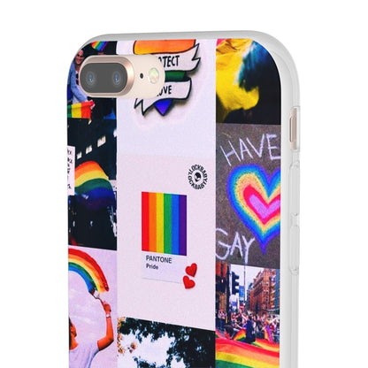 LGBTQWorldwide - ,,REGENBOGEN" Flexible Handyhülle Accessories, Case, iPhone, iPhone Cases, Phone accessory, Phone Cases, Samsung Cases, silikon, Valentine's Day promotion lgbtq Bekleidung Accessoires unisex Zubehör