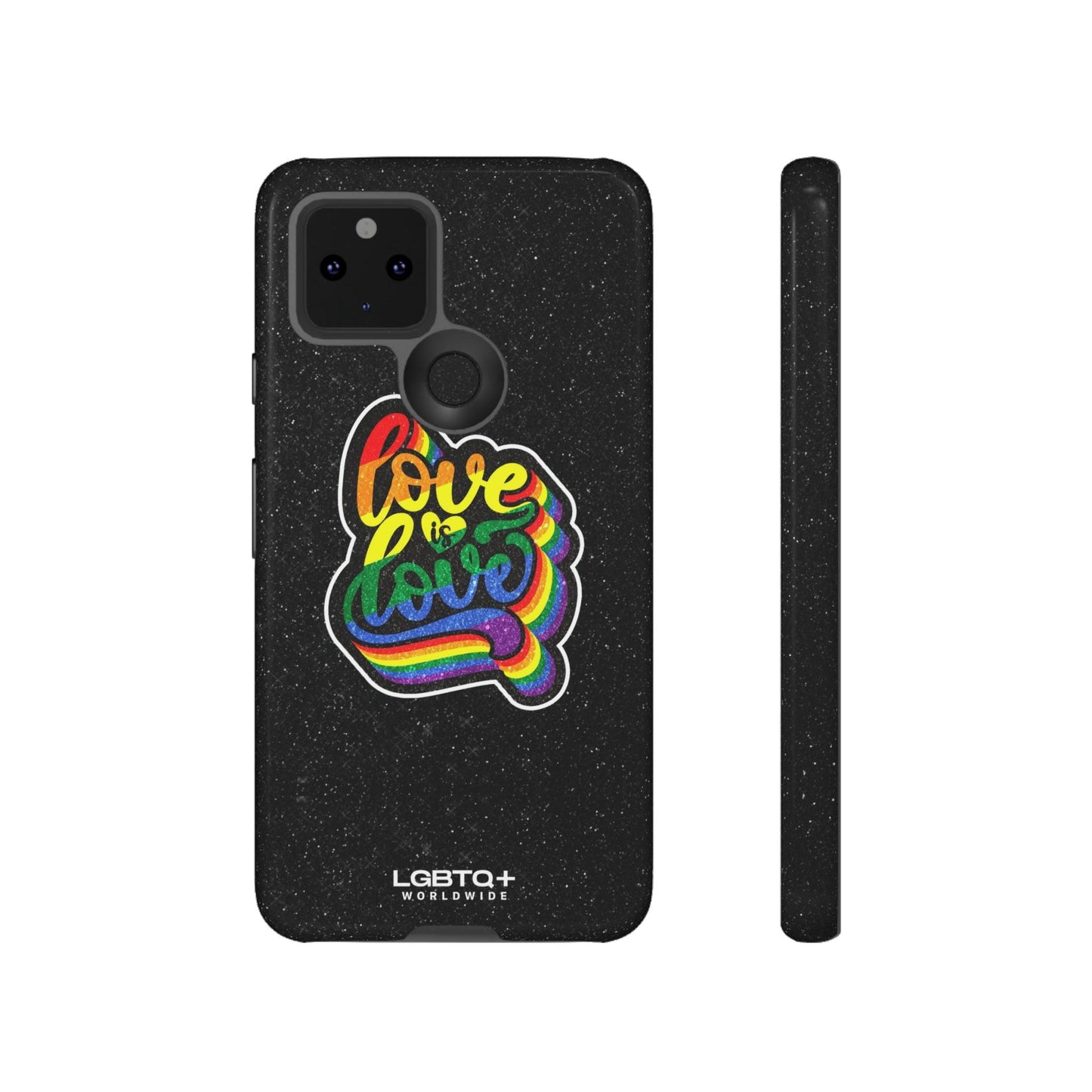 LGBTQWorldwide - ,,LOVE IS LOVE" Doppelgehäuse Handyhülle Accessories, Glossy, iPhone Cases, Matte, Phone accessory, Phone Cases, Samsung Cases, Thermo, Valentine's Day Picks lgbtq Bekleidung Accessoires unisex Zubehör