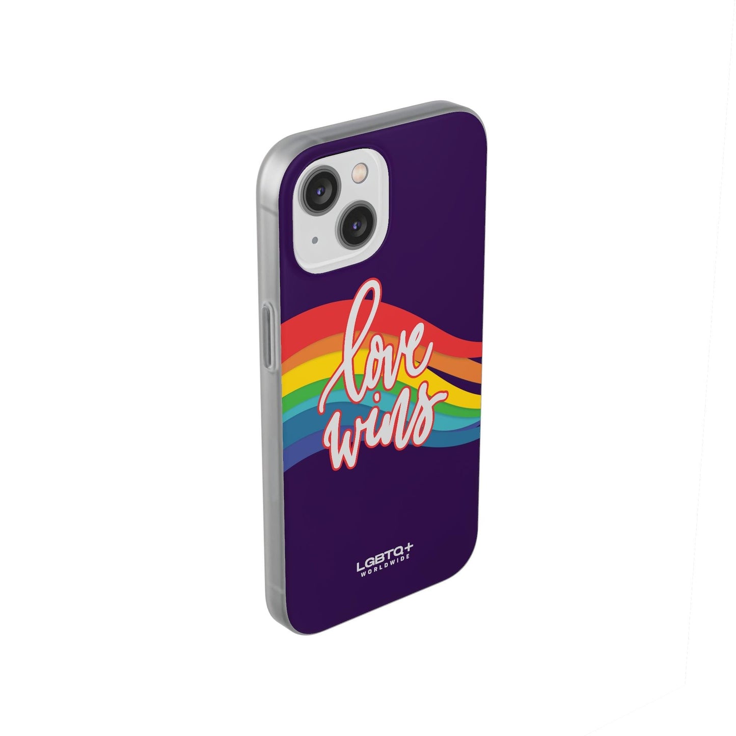 LGBTQWorldwide - ,,LIEBE GEWINNT" Flexible Handyhülle Accessories, Case, iPhone, iPhone Cases, Phone accessory, Phone Cases, Samsung Cases, silikon, Valentine's Day promotion lgbtq Bekleidung Accessoires unisex Zubehör