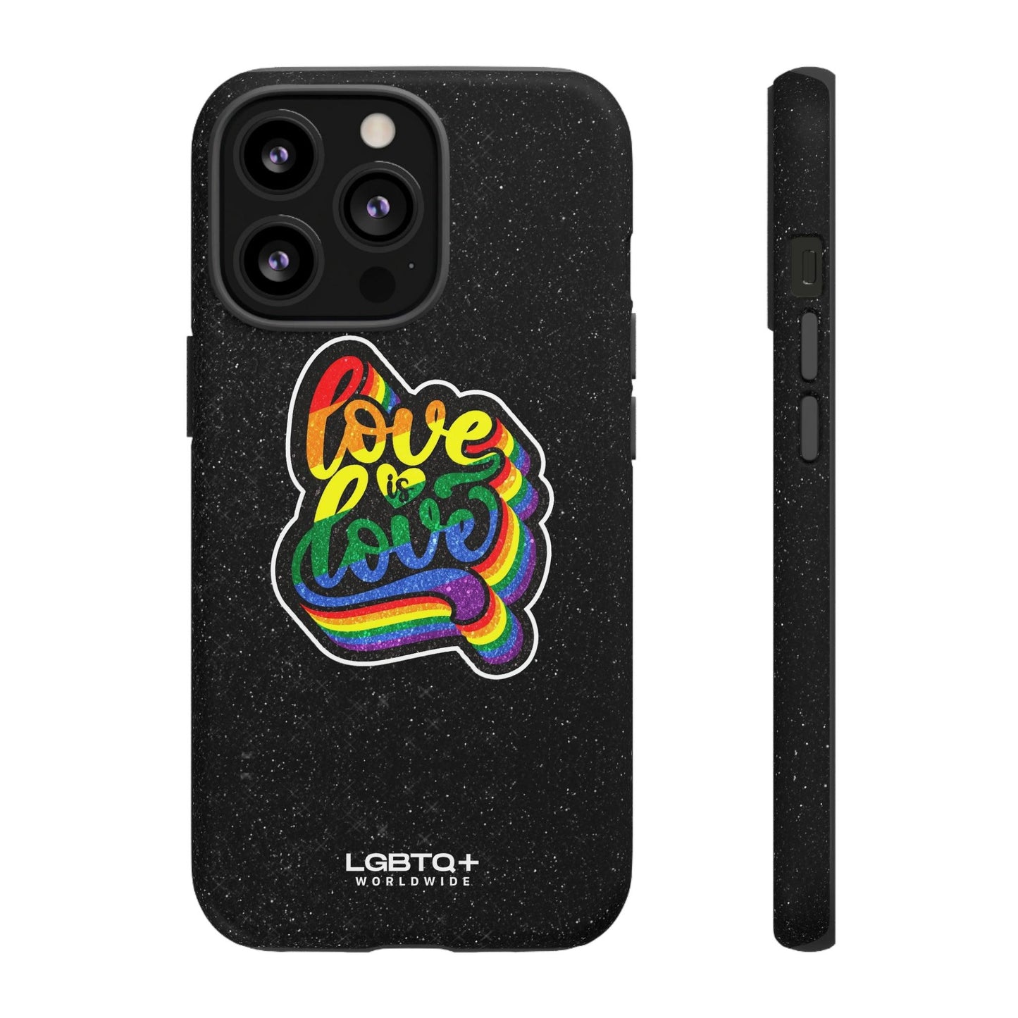 LGBTQWorldwide - ,,LOVE IS LOVE" Doppelgehäuse Handyhülle Accessories, Glossy, iPhone Cases, Matte, Phone accessory, Phone Cases, Samsung Cases, Thermo, Valentine's Day Picks lgbtq Bekleidung Accessoires unisex Zubehör