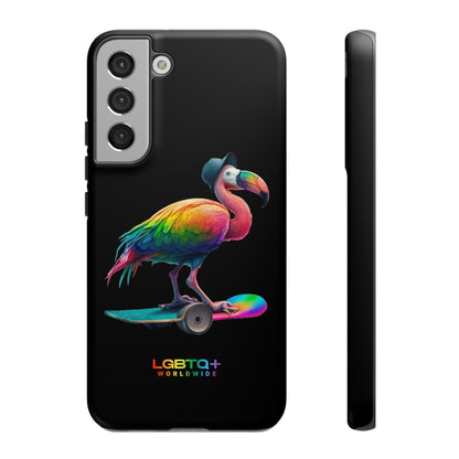 LGBTQWorldwide - ,,FLAMINGO" Doppelgehäuse Handyhülle Accessories, Glossy, iPhone Cases, Matte, Phone accessory, Phone Cases, Samsung Cases, tough, Valentine's Day Picks lgbtq Bekleidung Accessoires unisex Zubehör