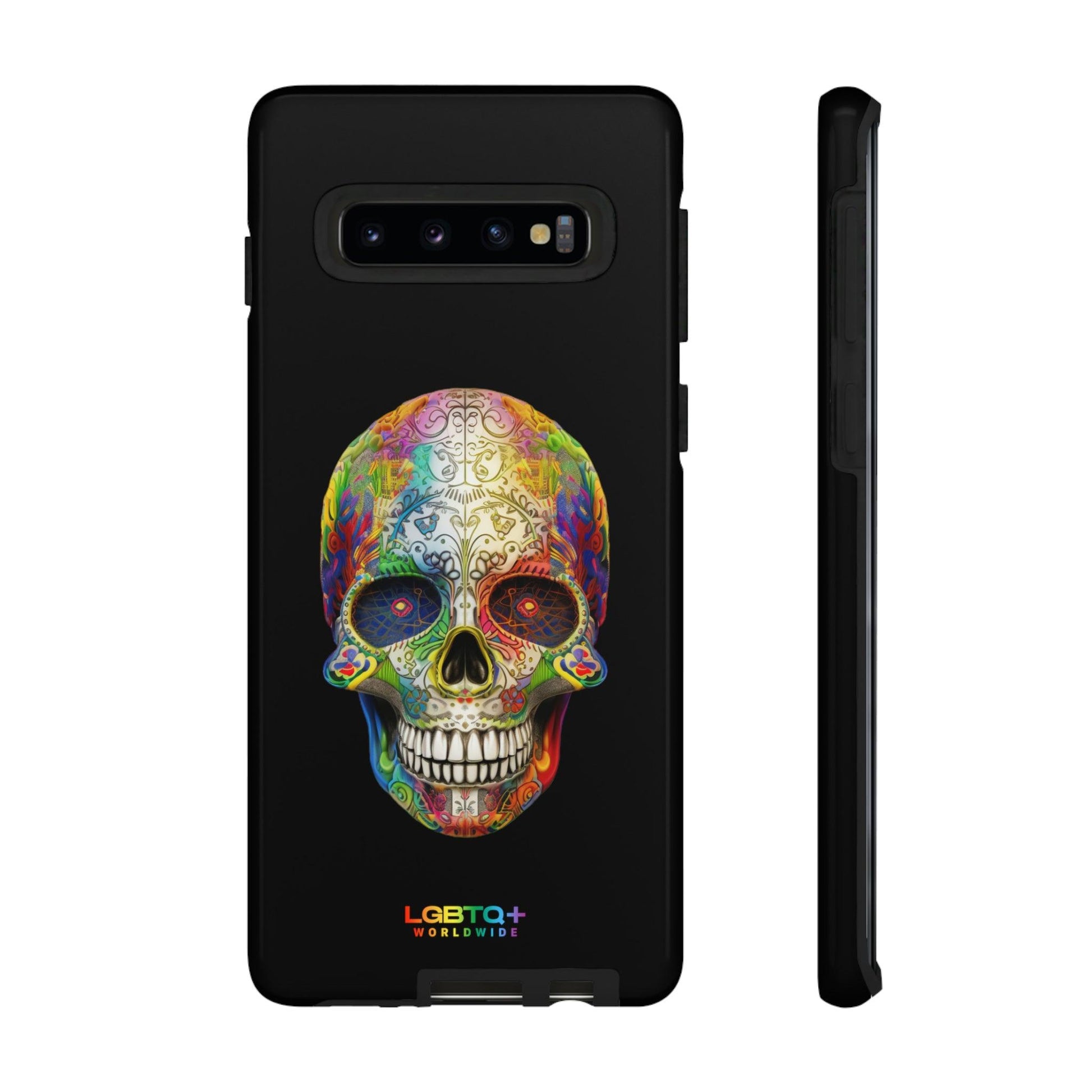 LGBTQWorldwide - ,,SKULL HEAD" Doppelgehäuse Handyhülle Accessories, Glossy, iPhone Cases, Matte, Phone accessory, Phone Cases, Samsung Cases, tough, Valentine's Day Picks lgbtq Bekleidung Accessoires unisex Zubehör