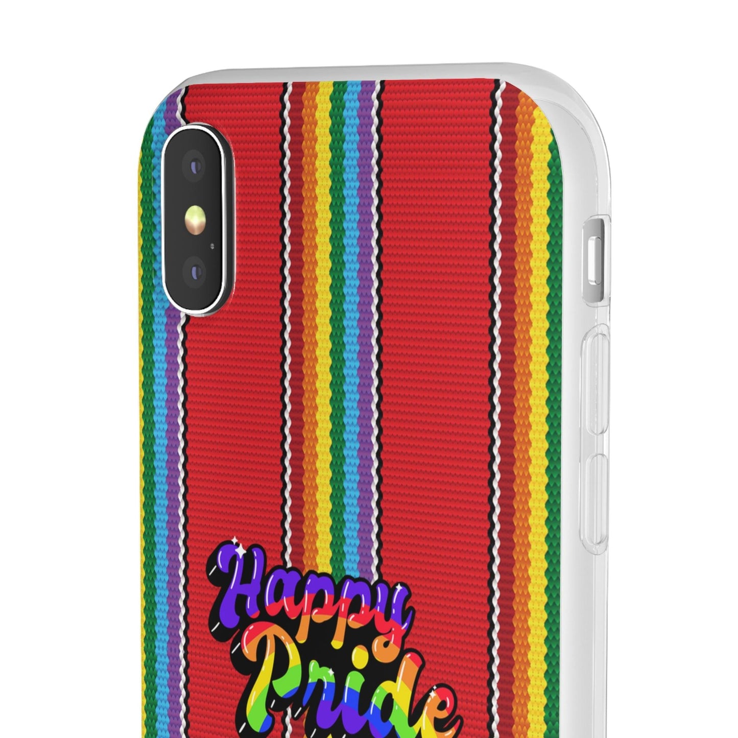 LGBTQWorldwide - ,,HAPPY PRIDE" Flexible Handyhülle Accessories, Case, iPhone, iPhone Cases, Phone accessory, Phone Cases, Samsung Cases, silikon, Valentine's Day promotion lgbtq Bekleidung Accessoires unisex Zubehör