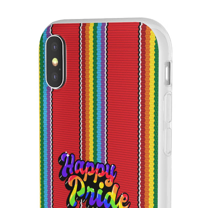 LGBTQWorldwide - ,,HAPPY PRIDE" Flexible Handyhülle Accessories, Case, iPhone, iPhone Cases, Phone accessory, Phone Cases, Samsung Cases, silikon, Valentine's Day promotion lgbtq Bekleidung Accessoires unisex Zubehör