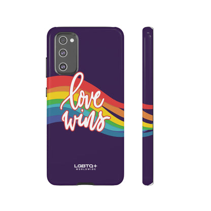 LGBTQWorldwide - ,,LIEBE GEWINNT" Doppelgehäuse Handyhülle Accessories, Glossy, iPhone Cases, Matte, Phone accessory, Phone Cases, Samsung Cases, Thermo, Valentine's Day Picks lgbtq Bekleidung Accessoires unisex Zubehör