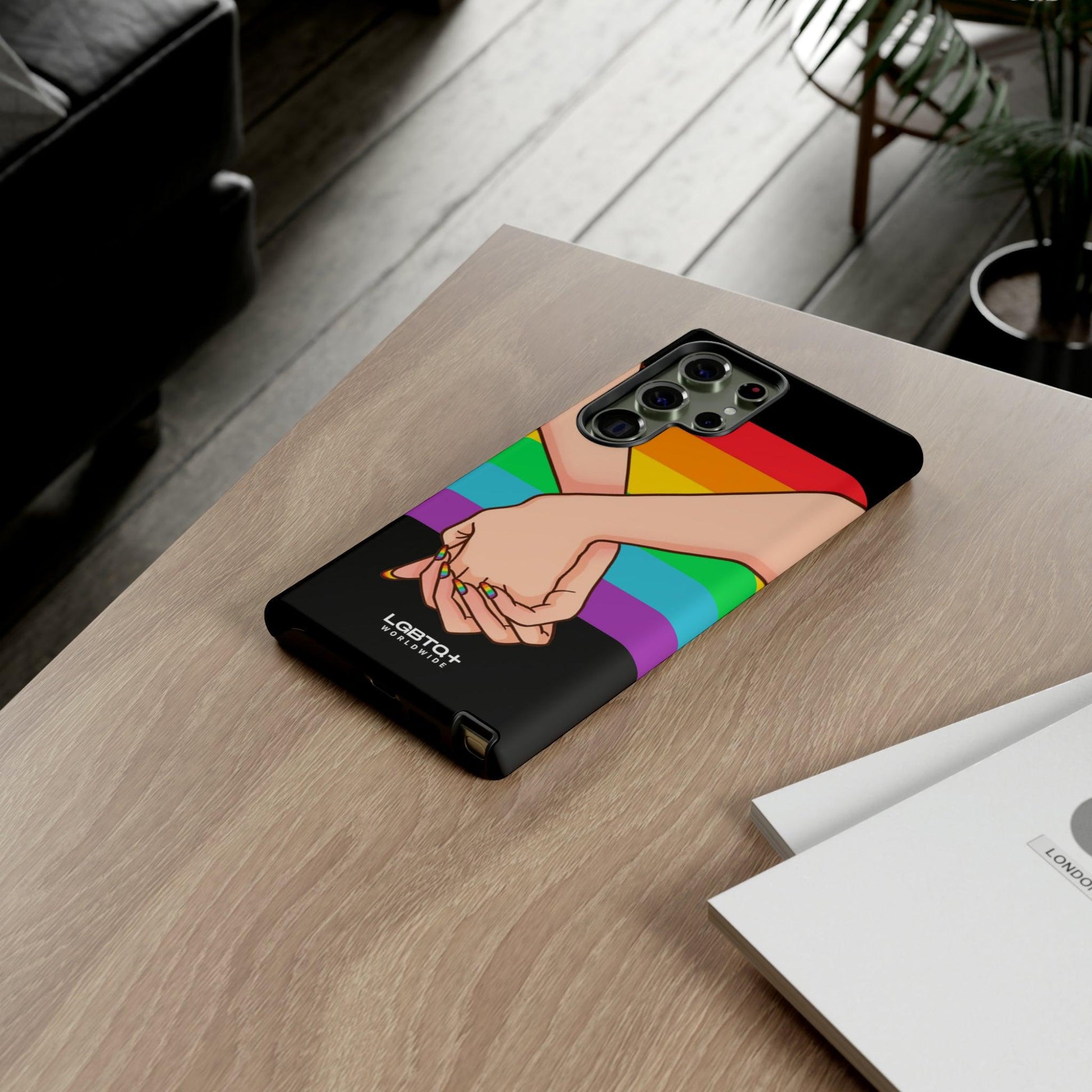 LGBTQWorldwide - ,,TOGETHER PRIDE" Doppelgehäuse Handyhülle Accessories, Glossy, iPhone Cases, Matte, Phone accessory, Phone Cases, Samsung Cases, Thermo, Valentine's Day Picks lgbtq Bekleidung Accessoires unisex Zubehör