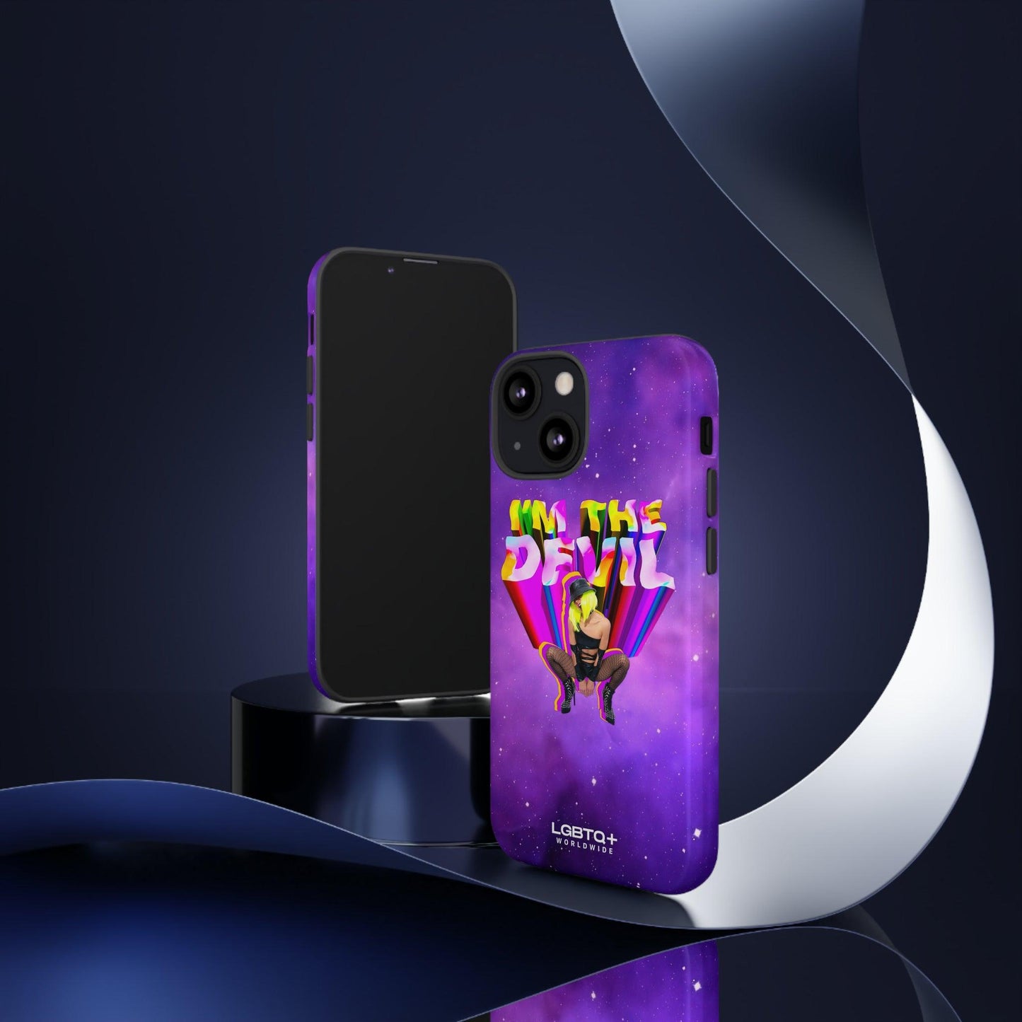 LGBTQWorldwide - ,,I AM THE DEVIL" Doppelgehäuse Handyhülle Accessories, Glossy, iPhone Cases, Matte, Phone accessory, Phone Cases, Samsung Cases, Thermo, Valentine's Day Picks lgbtq Bekleidung Accessoires unisex Zubehör