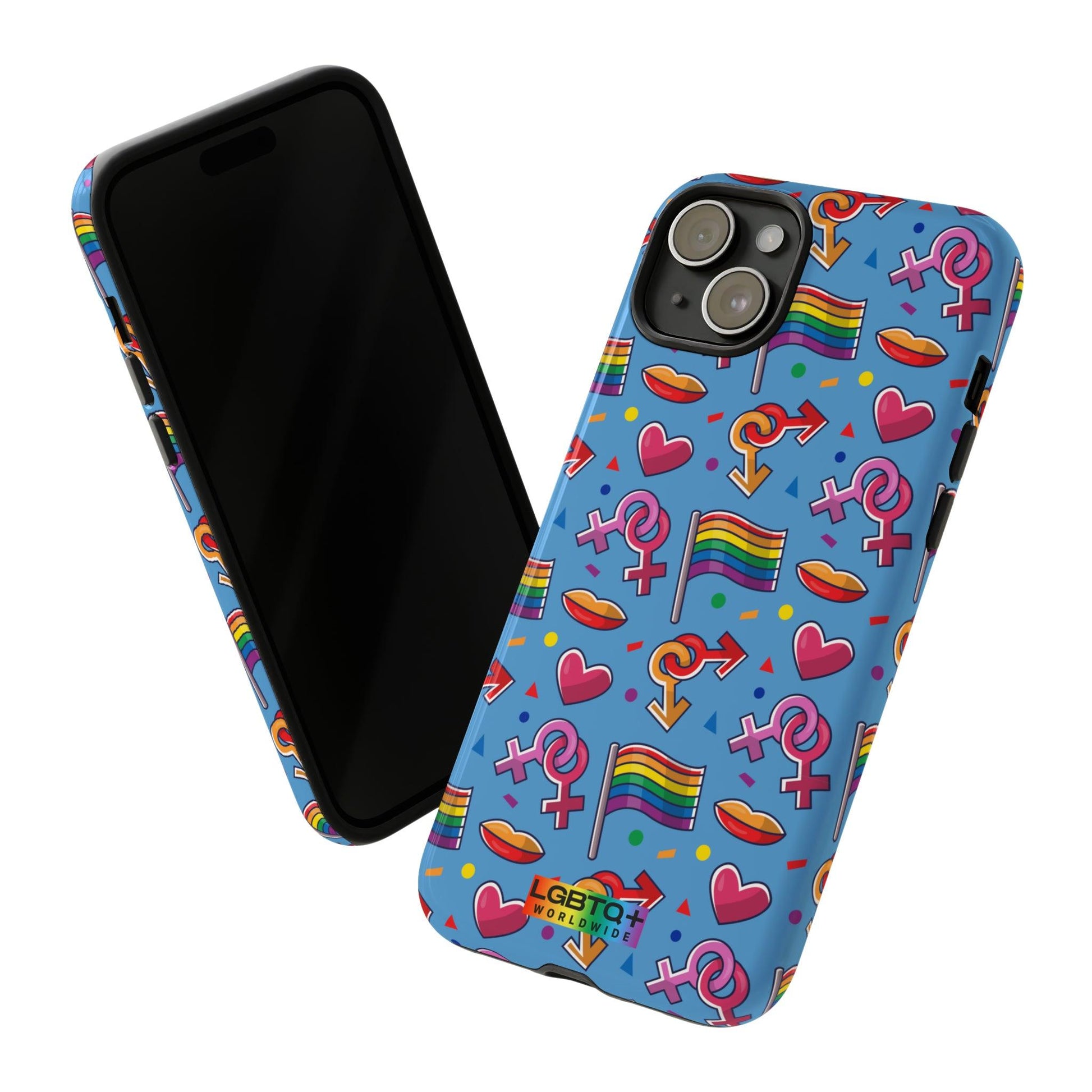 LGBTQWorldwide - ,,FÜHL DICH FREI" Doppelgehäuse Handyhülle Accessories, Glossy, iPhone Cases, Matte, Phone accessory, Phone Cases, Samsung Cases, Thermo, Valentine's Day Picks lgbtq Bekleidung Accessoires unisex Zubehör