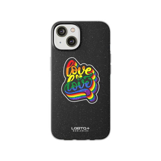 LGBTQWorldwide - ,,LIEBE IST LIEBE" Flexible Handyhülle Accessories, Case, iPhone, iPhone Cases, Phone accessory, Phone Cases, Samsung Cases, Valentine's Day promotion lgbtq Bekleidung Accessoires unisex Zubehör