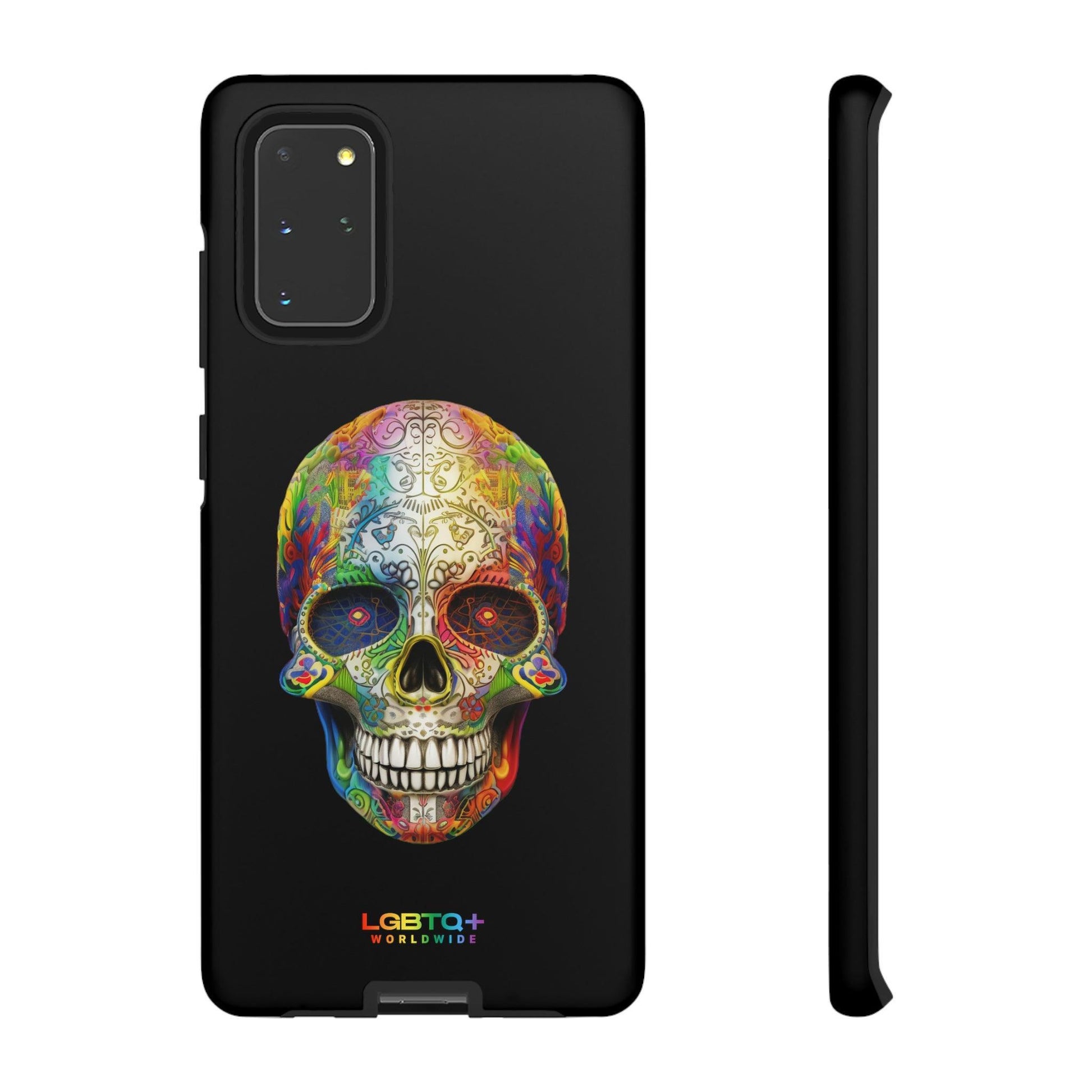 LGBTQWorldwide - ,,SKULL HEAD" Doppelgehäuse Handyhülle Accessories, Glossy, iPhone Cases, Matte, Phone accessory, Phone Cases, Samsung Cases, tough, Valentine's Day Picks lgbtq Bekleidung Accessoires unisex Zubehör