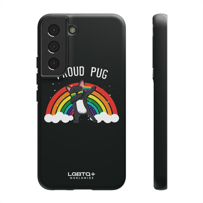 LGBTQWorldwide - ,,PROUD PUG" Doppelgehäuse Handyhülle Accessories, Glossy, iPhone Cases, Matte, Phone accessory, Phone Cases, Samsung Cases, Thermo, Valentine's Day Picks lgbtq Bekleidung Accessoires unisex Zubehör