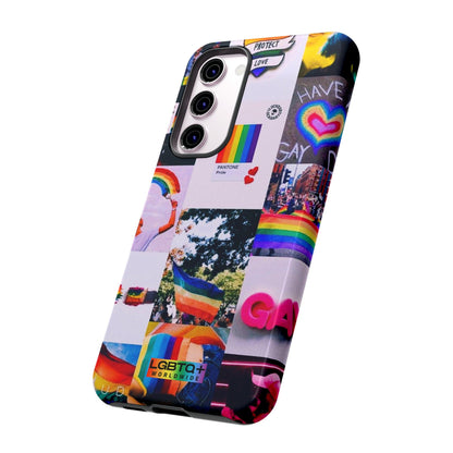 LGBTQWorldwide - ,,REGENBOGEN" Doppelgehäuse Handyhülle Accessories, Glossy, iPhone Cases, Matte, Phone accessory, Phone Cases, Samsung Cases, Thermo, Valentine's Day Picks lgbtq Bekleidung Accessoires unisex Zubehör