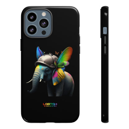 LGBTQWorldwide - ,,ELEFANT" Doppelgehäuse Handyhülle Accessories, Glossy, iPhone Cases, Matte, Phone accessory, Phone Cases, Samsung Cases, tough, Valentine's Day Picks lgbtq Bekleidung Accessoires unisex Zubehör