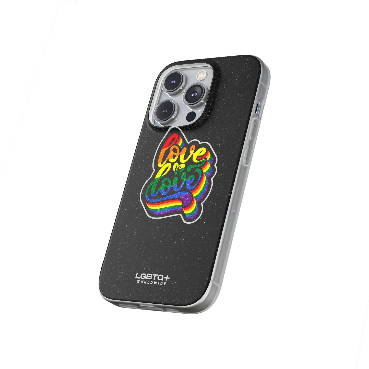 LGBTQWorldwide - ,,LIEBE IST LIEBE" Flexible Handyhülle Accessories, Case, iPhone, iPhone Cases, Phone accessory, Phone Cases, Samsung Cases, Valentine's Day promotion lgbtq Bekleidung Accessoires unisex Zubehör